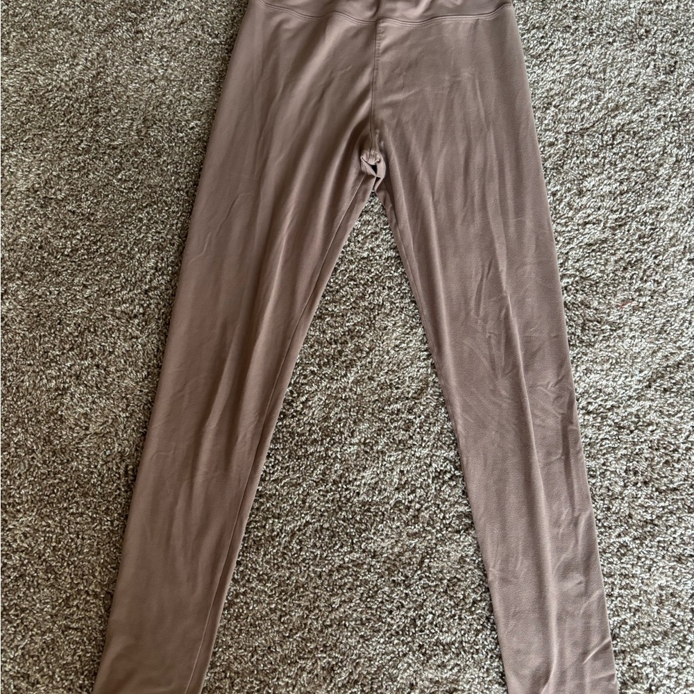 Taupe High-Rise Leggings - Women